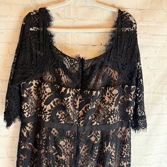 City Chic Estella FF Maxi Dress Black Size 22 - Picture 12 of 16